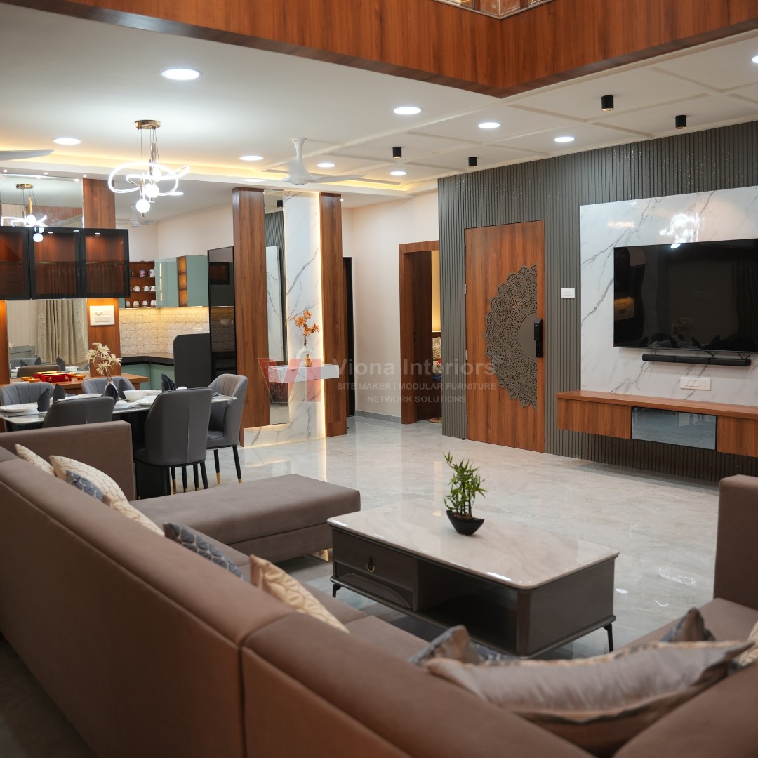 Luxury bedroom interior at Shashvat Vakratunda by Viona Interiors
