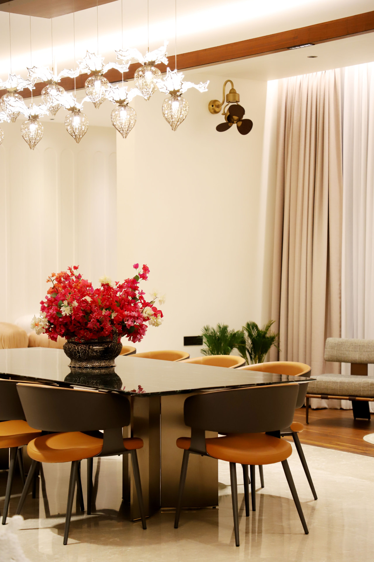 3BHK residence at Sumathee Enclave, Nagpur — dining interior by Viona Interiors